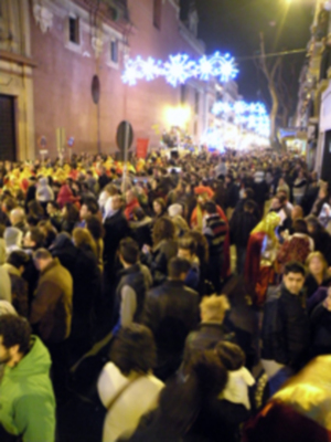 Sevilla. Cabalgata de Reyes Magos de Triana 2013.