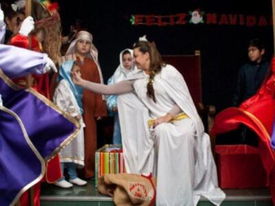 Sergio Ramos y Pilar Rubio fueron a ver a Davila Miura convertido en rey Baltasar.