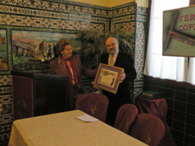 Sevilla. La tertulia Cruz de Carey, presento su anual cartel cofrade 2013