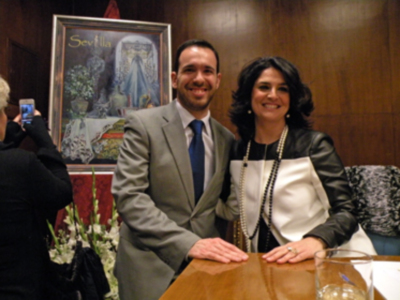 El cartel de la Semana Santa sevillana 2013 atrapado en una pintura