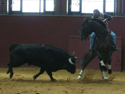 Ventura padre e hijo entrenan juntos en la finca de Bohórquez