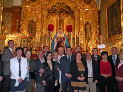 El paso de la Virgen de las Angustias de Alcalá del Río, llevará un cirio de los donantes de Órganos.