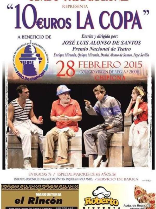 Afiche de la obra 'La Copa' de Olvido Producciones, representada el 28 de febrero de 2015 en Chipiona.