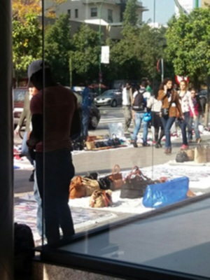 La venta ambulante en Sevilla.