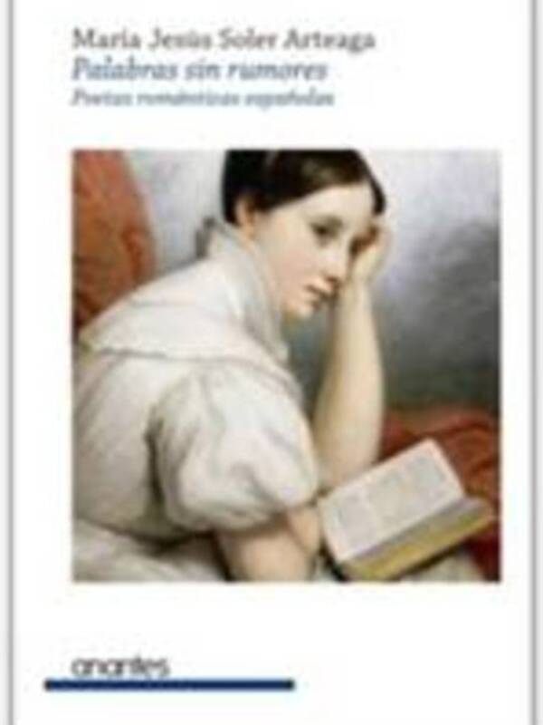 Portada del libro "Palabras sin rumores" de María Jesús Soler Arteaga, ilustrado con una joven leyendo.