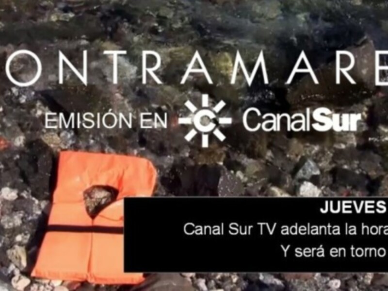 Vest salvavidas en rocas, promoción de 'Contramaramarea' en Canal Sur TV, emisión el jueves 18 de agosto a las 00:25 h.