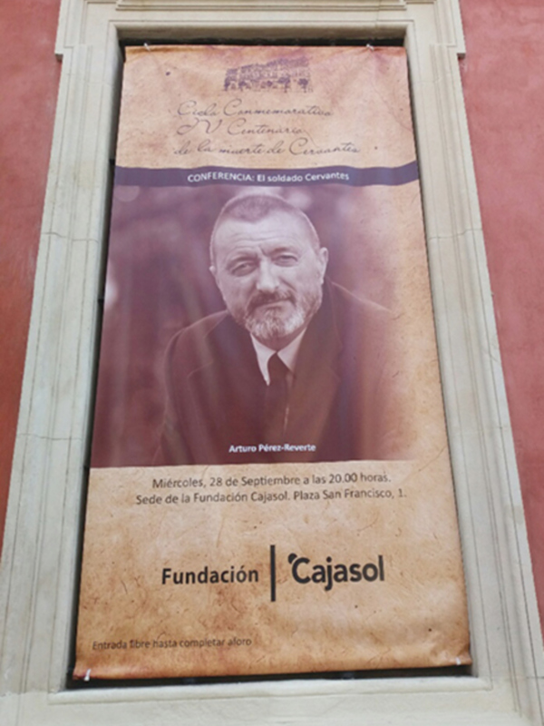 Arturo Pérez Reverte en la Fundacion Cajasol el miércoles 28 de Septiembre a las 20:00 horas