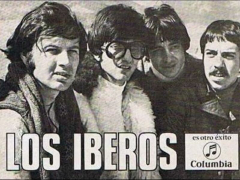 Los Iberos, grupo musical de los años 70, promocionando su éxito con Columbia Records.