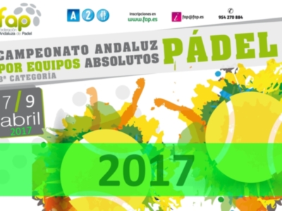 Campeonato de Andalucía absoluto de pádel por equipos de Tercera Categoría