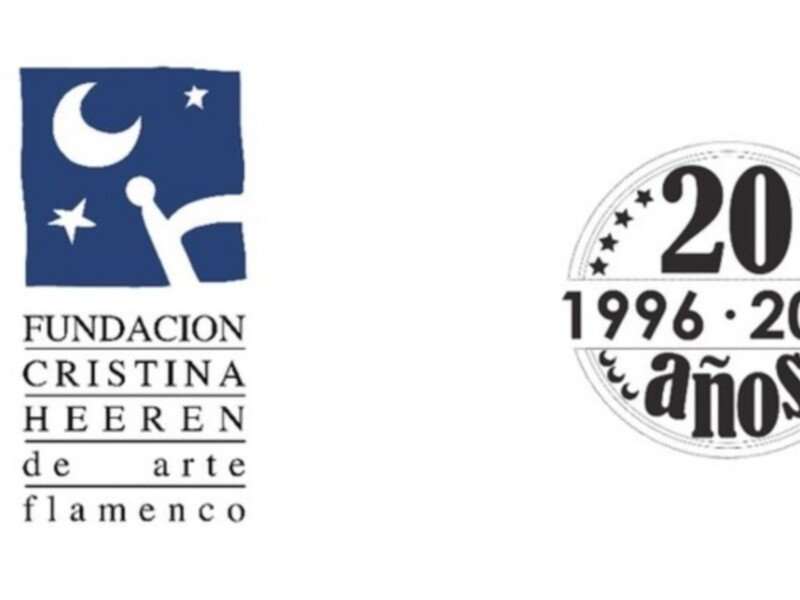 Logotipo de la Fundación Cristina Heeren con una fecha de 1996 a 2016, y un símbolo que representa la luna y las estrellas.