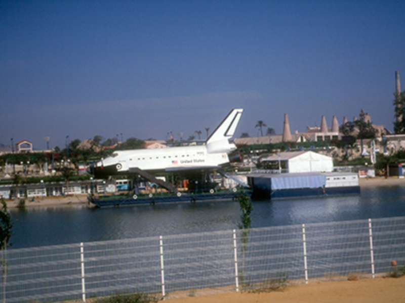El transbordador espacial Discovery en Sevilla