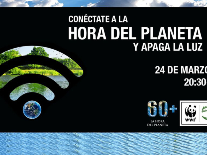 Conéctate a la Hora del Planeta y apaga la luz. 24 de marzo de 2018, 20:30-21:30. WWF y 60 años de conservación del planeta.