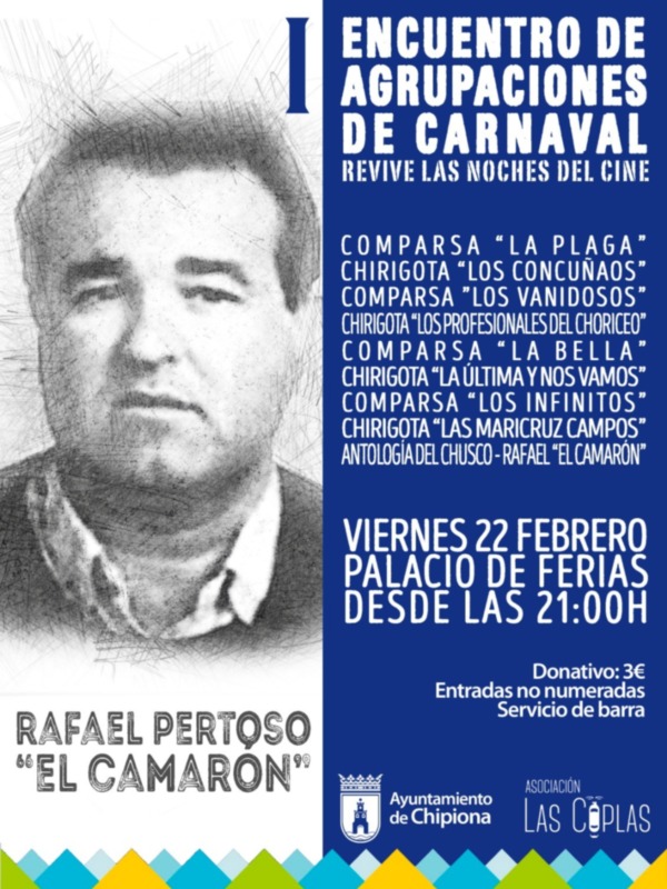 I Encuentro de Agrupaciones de Carnaval: Revive las noches del cine con comparsas y chirigotas en el Palacio de Ferias el viernes 22 de febrero a las 21:00h.