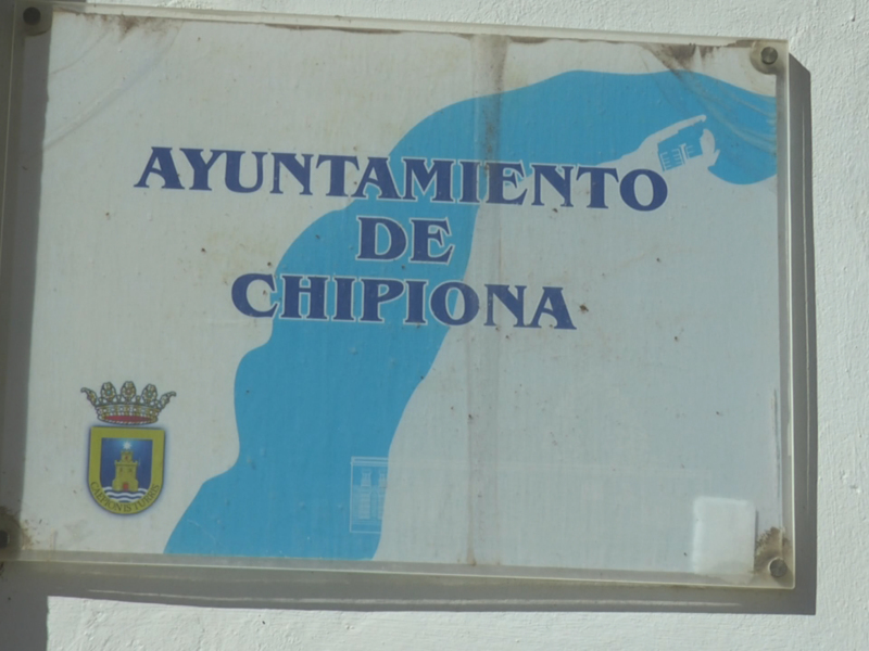 Placa del Ayuntamiento de Chipiona