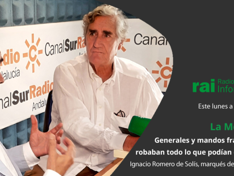 Entrevista en Canal Sur Radio con Ignacio Romero de Solís sobre los mandos franquistas en Sevilla.