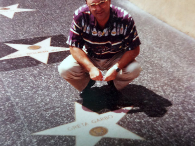 Greta Garbo's star on the Hollywood Walk of Fame.
