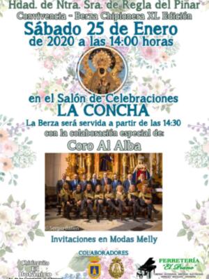 Convocada la XL Convivencia-Berza Chipionera  de la Hermandad del Pinar el 25 de enero