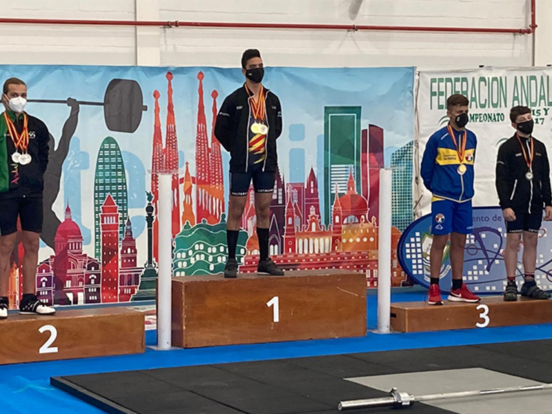 Medalla de Oro en el Campeonato de Andalucía de Lucha Greco-Roman en San Fernando, 2021.