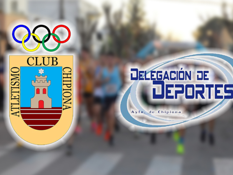 Atletismo Club Chipiona y Delegación Deportes en una carrera de atletismo.