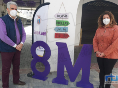 Huellas de la Igualdad visualizan en Chipiona un Día Internacional de la Mujer adaptado la actual situación de pandemia 