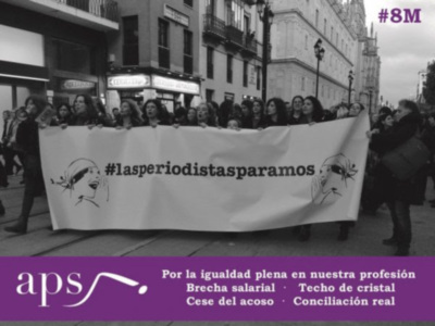  Manifiesto #8M. La APS y la FAPE contra la brecha salarial, el techo de cristal y el acoso laboral y online