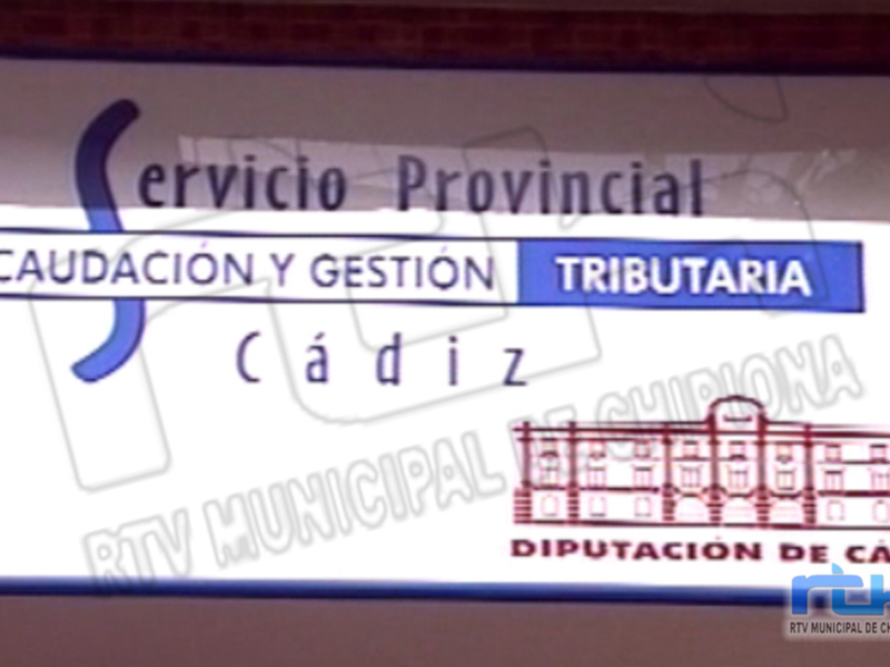 Logo del Servicio de Recaudación Tributaria Provincial de Cádiz, con la inscripción 'Recaudación Tributaria Provincial' y 'Diputación de Cádiz'.