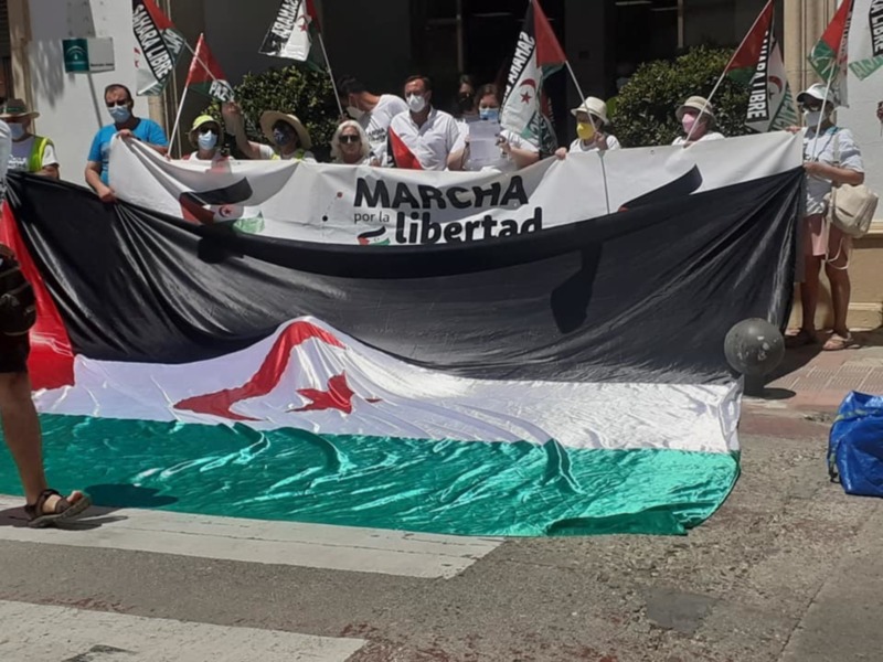 Marcha por la libertad y paz en el Sahara Libre.