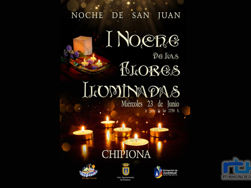 I Noche de San Juan en Chipiona: Celebración con velas y flores, miércoles 23 de junio a partir de las 22:00 h.