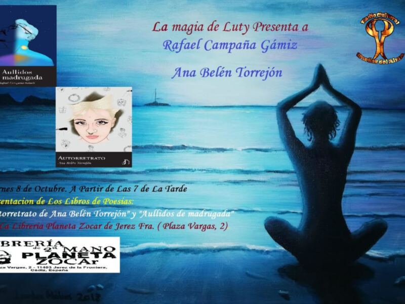 Presentación de libros de poesía en la Librería Planeta Zocar de Jerez de la Frontera el viernes 8 de octubre a las 19:00.