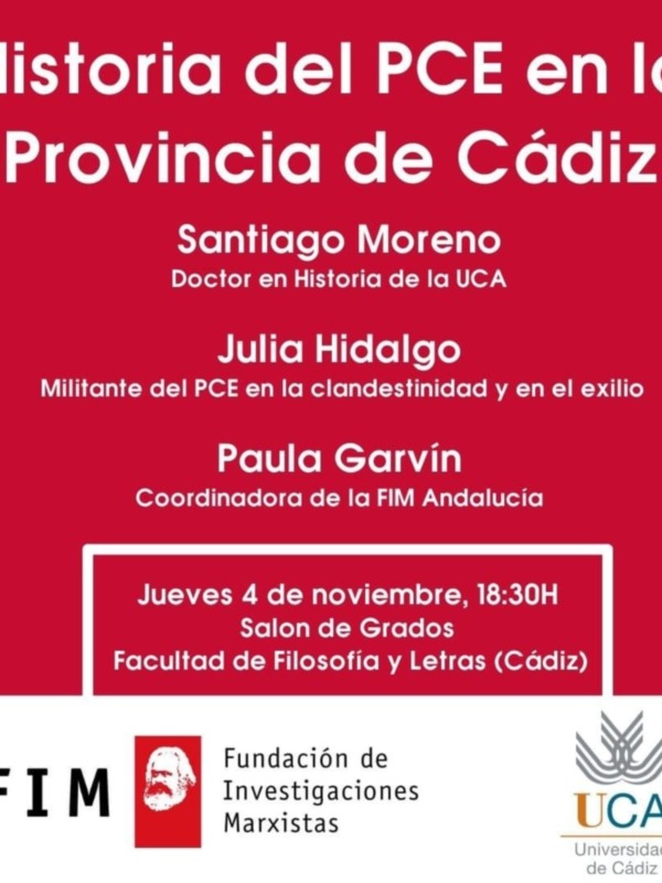 La provincia de Cádiz celebra el Centenario del PCE