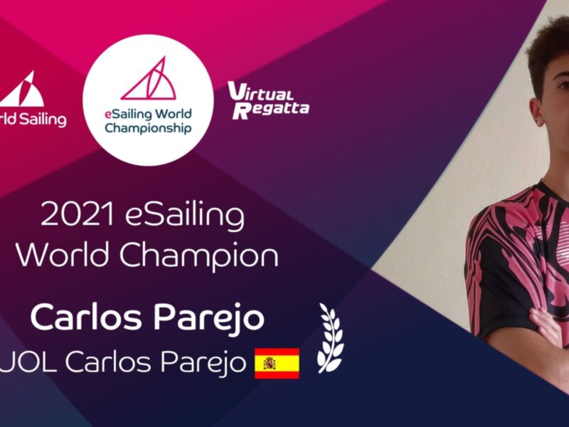 Carlos Parejo, campeón del 2021 eSailing World Championship