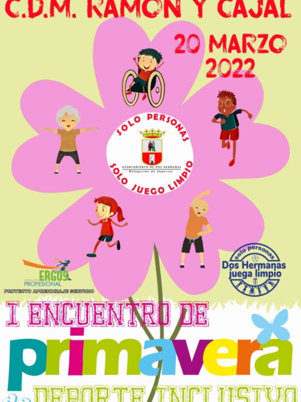 I Encuentro de Deporte Inclusivo en el C.D.M. Ramón y Cajal, 20 de Marzo 2022.