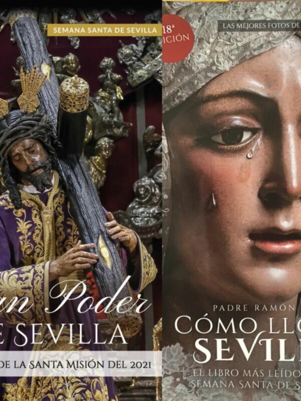 Semana Santa de Sevilla: Imágenes de la procesión de Jesús Nazareno y la Virgen de la Soledad.