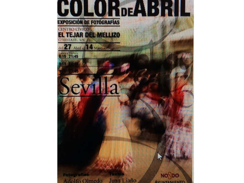 Exposición de fotografías 'Color de Abril' en el Tejar del Mellizo, Sevilla, del 27 de abril al 14 de mayo.
