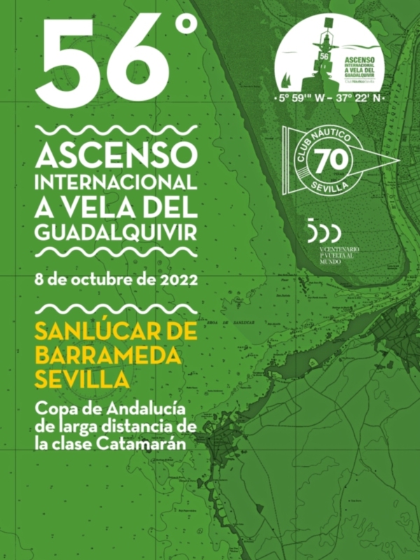 Ascenso Internacional a Vela del Guadalquivir 2022. Copa de Andalucía. 8 de octubre de 2022. Sanlúcar de Barrameda, Sevilla.