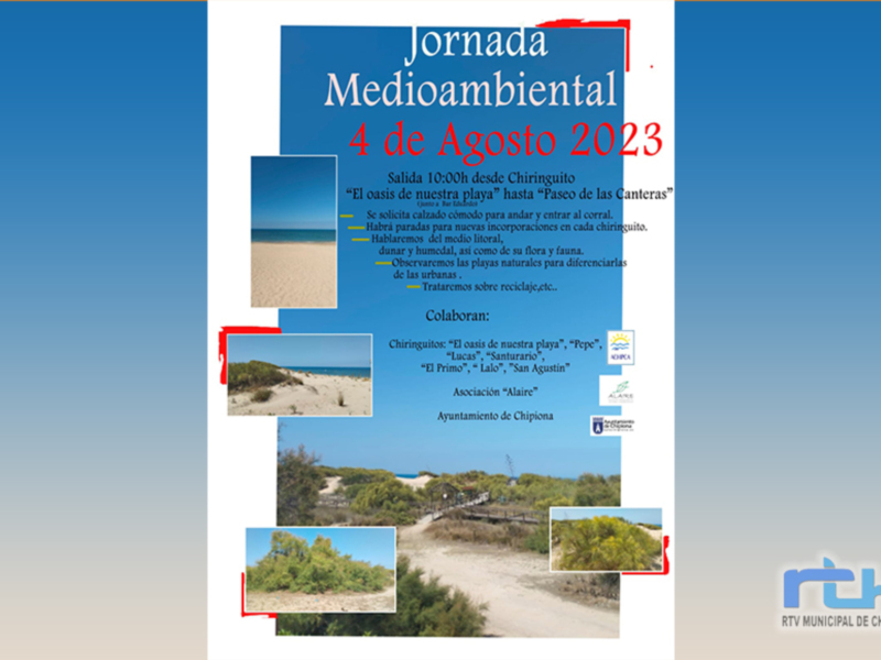 Jornada Medioambiental 4 de Agosto 2023 en Chipiona, explorando la biodiversidad costera y la importancia del medio litoral.