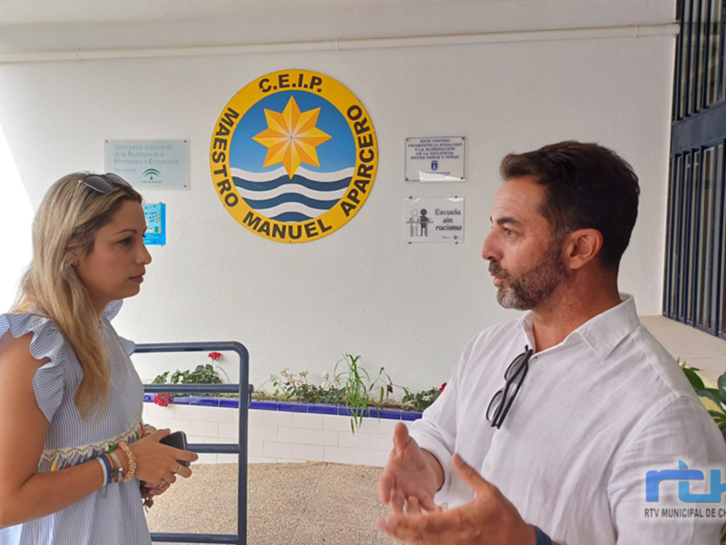 Entrevista en el CEIP Maestro Manuel Aparcero, Chipiona, RTV Municipal de Chipiona