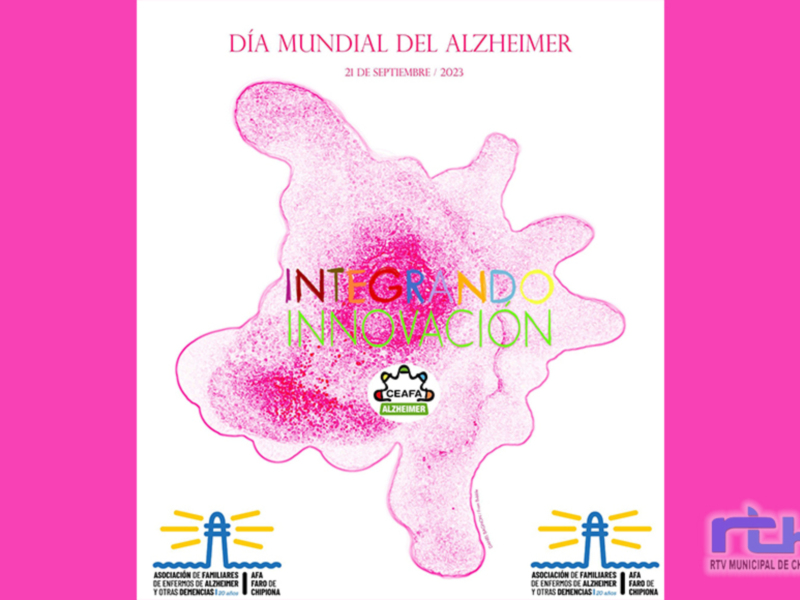 Celebración del Día Mundial del Alzheimer 2023 en Chipiona, con el lema 'Integrando Innovación'.