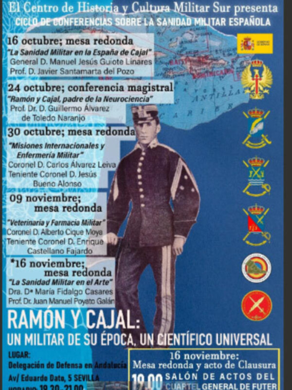 Ciclo de conferencias sobre la Sanidad Militar Española en el Centro de Historia y Cultura Militar Sur. Eventos en Sevilla.