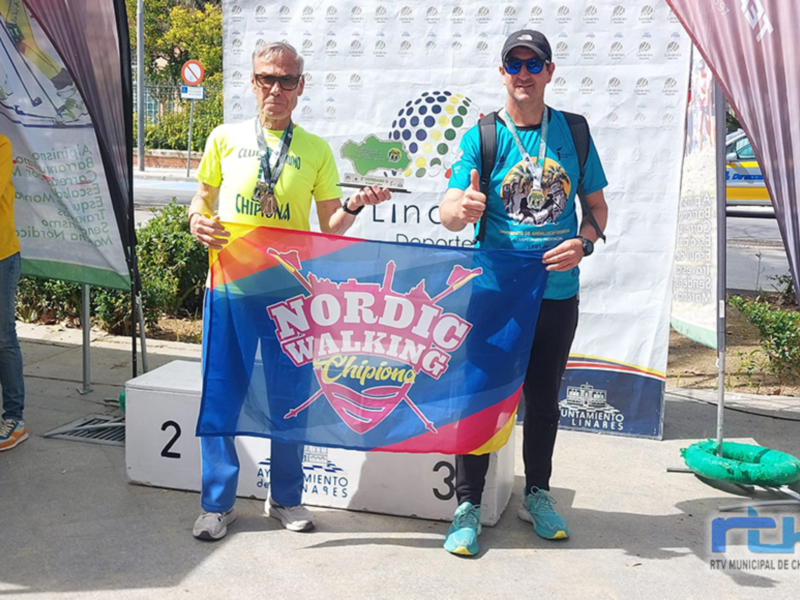 Campeón del Campeonato de Nordic Walking de Chipiona, celebrado en Chipiona, España.