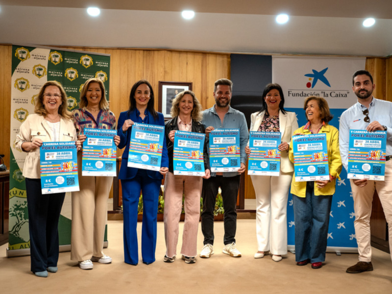 Presentación de la V Carrera Solidaria 'Por el Autismo' en la Fundación 'La Caixa'.