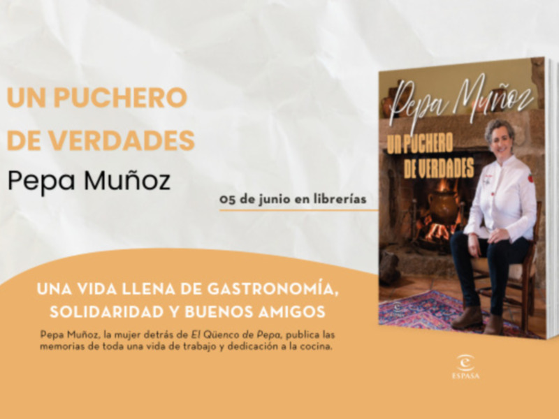 Una vida llena de gastronomía, solidaridad y buenos amigos. Pepa Muñoz, la mujer detrás de El Quenco de Pepo, publica las memorias de toda una vida de trabajo y dedicación a la cocina.