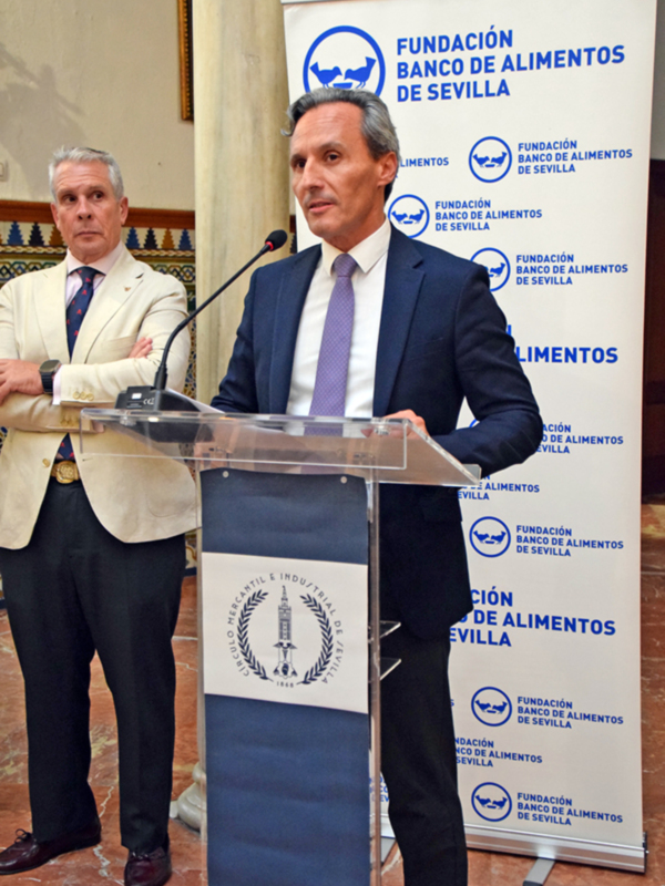 Presentación en el Banco de Alimentos de Sevilla, Fundación de Sevilla.
