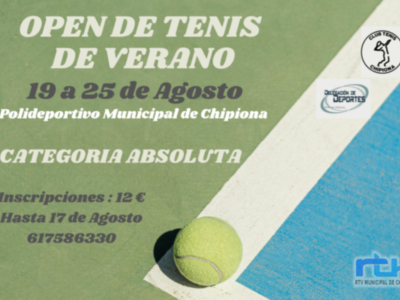 Casi una treintena de tenistas compiten desde hoy en el Open de Verano de Chipiona
