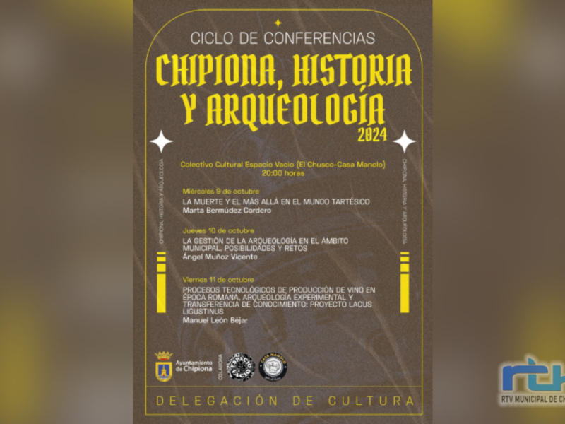 Ciclo de conferencias sobre Chipiona, Historia y Arqueología 2024.