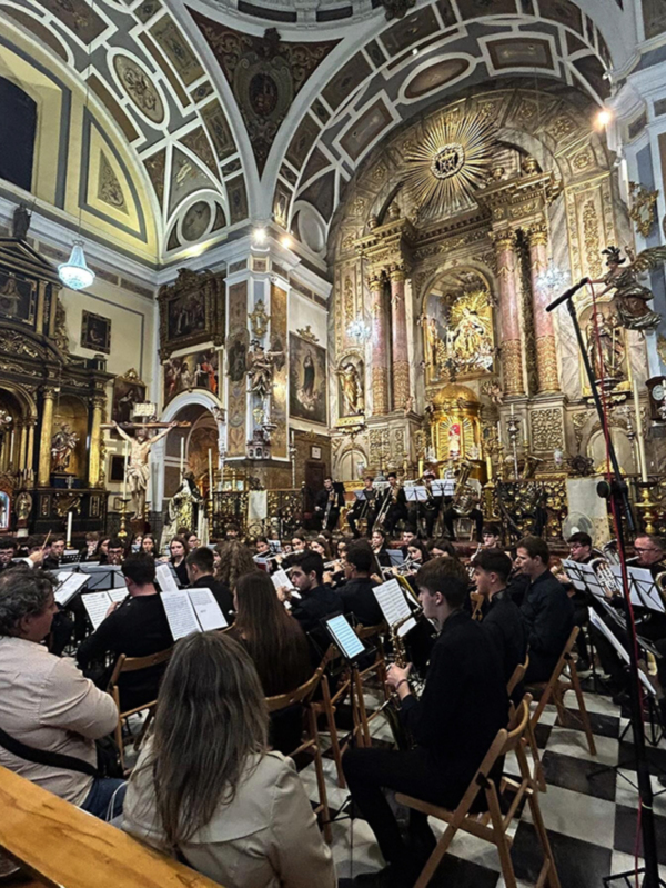 III Concierto de la Hispanidad en el Convento del Santo Ángel Custodio con la Banda del Conservatorio de Osuna.