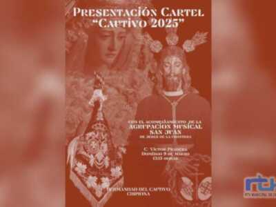 El cartel de la Semana Santa de la Hermandad del Cautivo de Chipiona se presenta este domingo