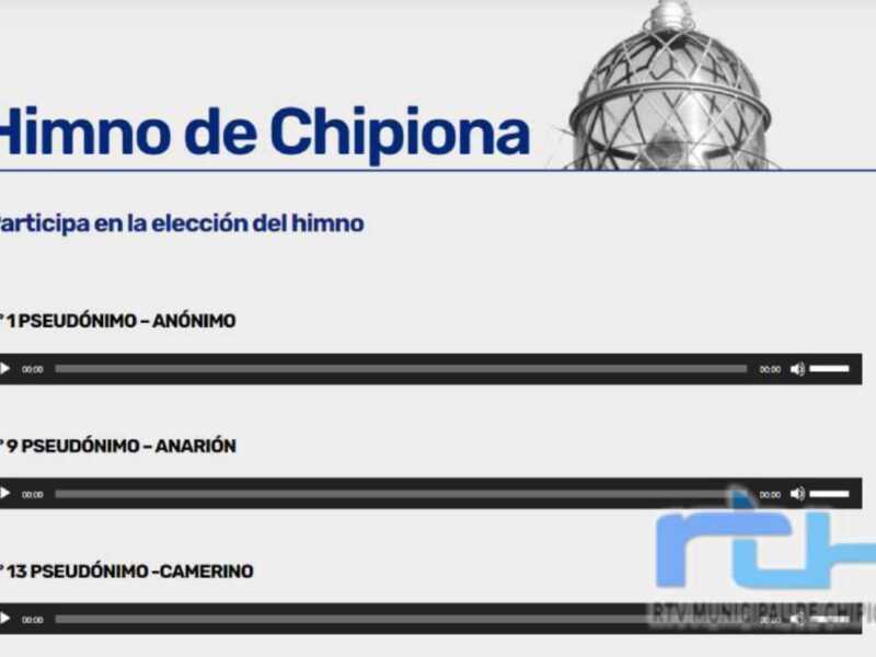 Últimos días para votar entre las tres opciones propuestas de Himno de Chipiona 