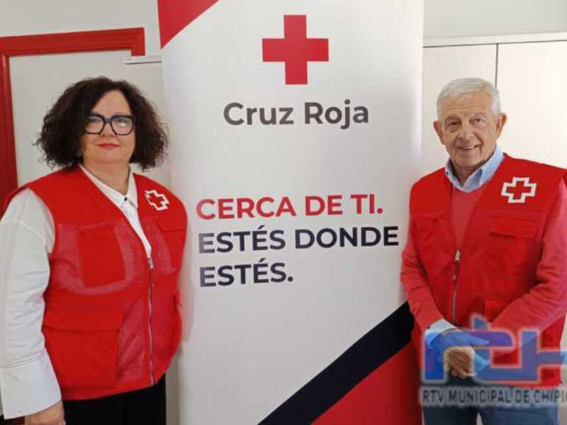 Voluntarios de Cruz Roja en un evento de la organización.