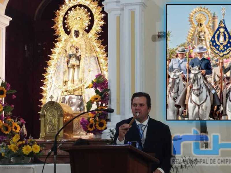 Especialistas en la celebración de la festividad de la Virgen de la Caridad en el municipio de Chipiona, Cádiz, España.
